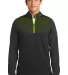 Nike Golf 779803  Therma-FIT Hypervis 1/2-Zip Cove Black/Volt front view