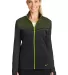 Nike Golf 779804  Ladies Therma-FIT Hypervis Full- Black/Volt front view
