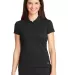 Nike Golf 746100  Ladies Dri-FIT Solid Icon Pique  Black front view