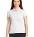 Nike Golf 746100  Ladies Dri-FIT Solid Icon Pique  White front view