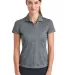 Nike Golf 838961  Ladies Dri-FIT Crosshatch Polo Cool Grey/Anth front view