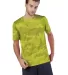 Champion CW22 Sport Performance T-Shirt in Safety green camo front view