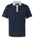 Adidas A166 Climacool® Performance Polo Navy/ Stone/ White front view