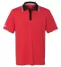Adidas A166 Climacool® Performance Polo Ray Red/ Black/ White front view