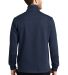 Port Authority F295    Slub Fleece 1/4-Zip Pullove in Navy back view