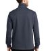 Port Authority F295    Slub Fleece 1/4-Zip Pullove in Slate grey back view