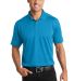 Port Authority K569    Diamond Jacquard Polo in Blue wake front view