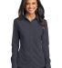 Port Authority L570    Ladies Dimension Knit Dress in Battleship gry front view