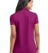 Port Authority L572    Ladies Dry Zone   Grid Polo in Magenta back view