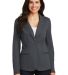 Port Authority LM2000    Ladies Knit Blazer in Battleship gry front view