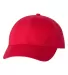 Valucap VC100 Twill Cap Red front view