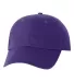 Valucap VC600 Structured Chino Cap Purple front view