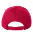 Valucap VC600 Structured Chino Cap Red back view