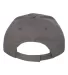 Valucap VC600 Structured Chino Cap Charcoal back view
