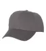 Valucap VC600 Structured Chino Cap Charcoal side view