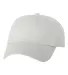 Valucap VC200 Brushed Twill Cap White front view