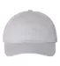 Valucap VC200 Brushed Twill Cap Light Grey front view
