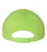Valucap VC200 Brushed Twill Cap Lime back view