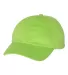 Valucap VC200 Brushed Twill Cap Lime side view