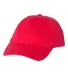 Valucap VC200 Brushed Twill Cap Red side view