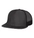 Mega Cap 6997B Flat Bill Six-Panel Trucker Cap Black Denim side view
