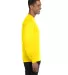 5186 Hanes 6.1 oz. Ringspun Cotton Long-Sleeve Bee Yellow side view