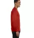 5186 Hanes 6.1 oz. Ringspun Cotton Long-Sleeve Bee Deep Red side view