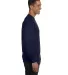 5186 Hanes 6.1 oz. Ringspun Cotton Long-Sleeve Bee Navy side view