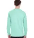 5186 Hanes 6.1 oz. Ringspun Cotton Long-Sleeve Bee Clean Mint back view