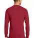 5186 Hanes 6.1 oz. Ringspun Cotton Long-Sleeve Bee Deep Red back view