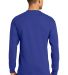 5186 Hanes 6.1 oz. Ringspun Cotton Long-Sleeve Bee Deep Royal back view
