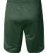 S162 Champion Logo Long Mesh Shorts with Pockets Athletic Dark Green back view