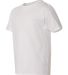 Gildan 64500B SoftStyle Youth Short Sleeve T-Shirt WHITE side view