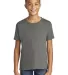 Gildan 64500B SoftStyle Youth Short Sleeve T-Shirt in Charcoal front view