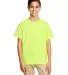 Gildan 64500B SoftStyle Youth Short Sleeve T-Shirt in Safety green front view