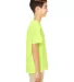 Gildan 64500B SoftStyle Youth Short Sleeve T-Shirt in Safety green side view