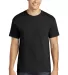 Gildan 5300 Heavy Cotton T-Shirt with a Pocket in Black front view