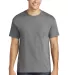 Gildan 5300 Heavy Cotton T-Shirt with a Pocket GRAPHITE HEATHER front view