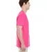 Gildan 5300 Heavy Cotton T-Shirt with a Pocket in Heliconia side view