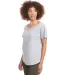 Next Level 1560 Women's Ideal Scoop Neck Dolman in Heather gray side view