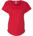 Next Level 1560 Women's Ideal Scoop Neck Dolman in Red front view