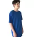 Next Level 3602 Cotton Long Body Crew in Royal side view