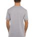 Next Level 3602 Cotton Long Body Crew in Heather gray back view
