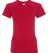 Burnside 5150 Colorblock T-Shirt Red front view