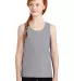 District DT5301YG    Girls The Concert Tank in Heather grey front view
