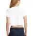 District DT2303    Juniors Relaxed Crop Tee White back view