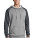 District DT196    Young Mens Lightweight Fleece Ra H Gry/H Char front view