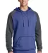 District DT196    Young Mens Lightweight Fleece Ra H Dp Ryl/H Cha front view