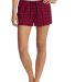 District DT2801    -Juniors Flannel Plaid Boxer New Red front view