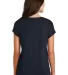 District Made DM412    Ladies Drapey Dolman Tee New Navy back view